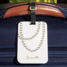 Elegantens benvita halsband