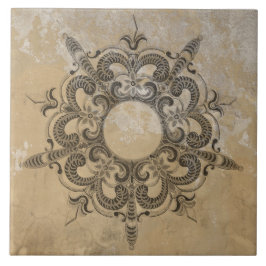 ELEGANTENS BLOMMIGT 1600-talets RENAISSANCE Kakelplatta