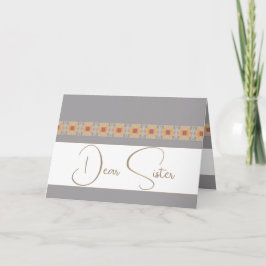 Elegantens Blommigt accentuerad Kort