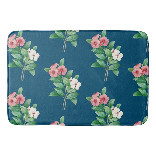 Elegantens Blommigt Badrumsmatta (Framsidan)