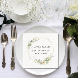 Elegantens Blommigt för minnesförlust Pappersservett