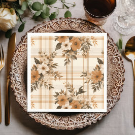 Elegantens Blommigt - höst i sidled Pappersservett