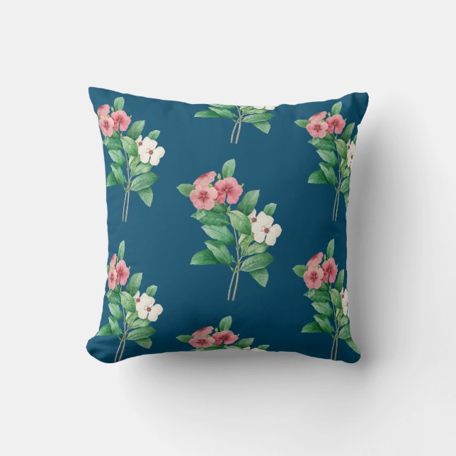 Elegantens Blommigt Kudde (Framsida)