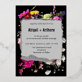 Elegantens Blommigt med snyggt gräns