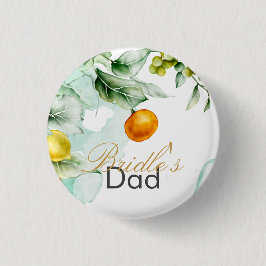 Elegantens blommigt och frukt, vattenfärgen sommar knapp