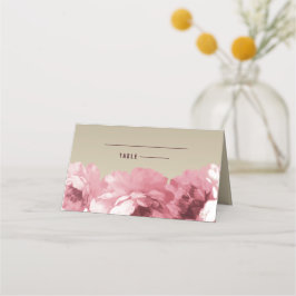 Elegantens Blommigt | Ortkort Guld Bord Placeringskort