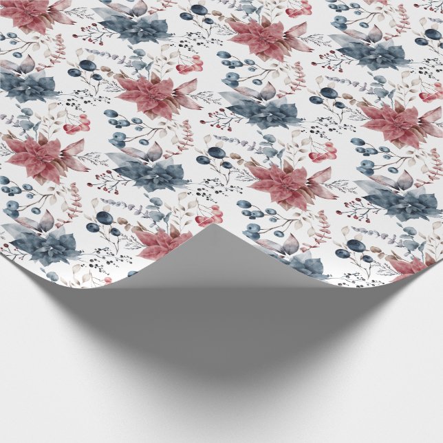 Elegantens Blommigt Presentpapper (Hörn)