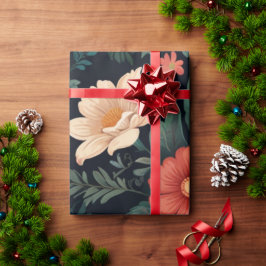 Elegantens Blommigt Presentpapper