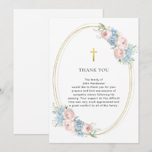 Elegantens Blommigt Religiösa Behåll ditt kort