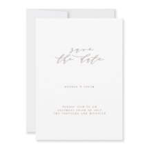 Elegantens blommigt spara datumet