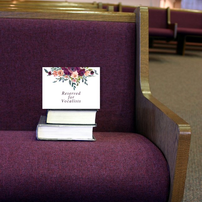 Elegantens Blommigt | Underskrift om Lila Rosa Res Anteckningskort (Skapare uppladdad)