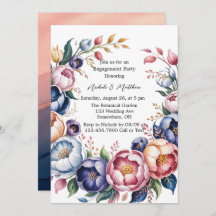 Elegantens Blommigt Utandning för Förlovningsfest