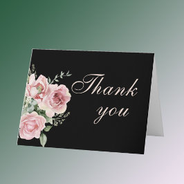 Elegantens Blommigt varje år Tack Kort