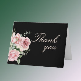 Elegantens Blommigt varje år Tack Kort