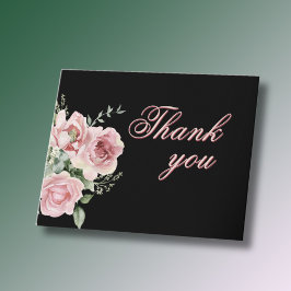 Elegantens Blommigt varje år Tack Kort