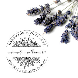 Elegantens Blommigt Vitaktig skript som hanteras m Stämpel