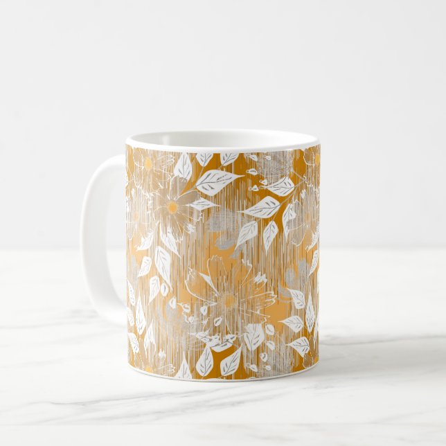 Elegantens blommönster. kaffemugg (Framsida vänster)