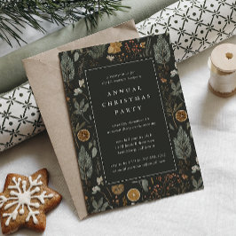 Elegantens botaniska Julfest Inbjudningar