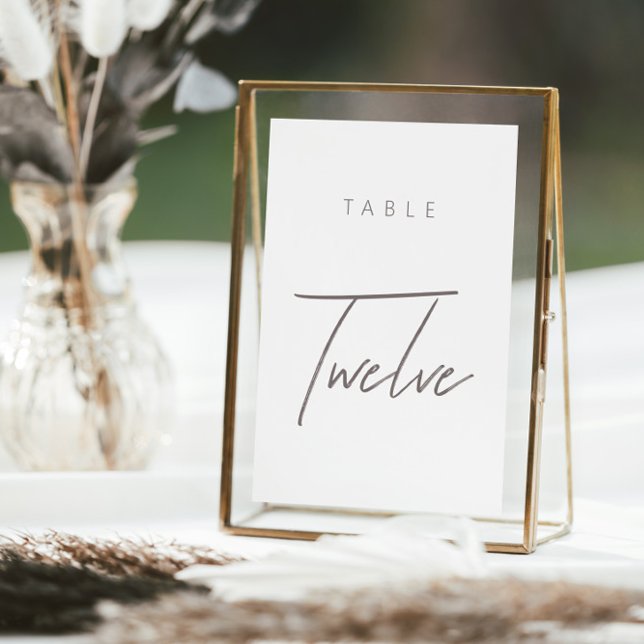Elegantens budgetkalligrafi Bröllop Bordsnumret (Elegant Budget Calligraphy Wedding Table Number)