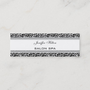Elegantens chic lyxpapper contemporary leopard avt mini visitkort