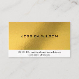 Elegantens chic med affärskortet guld ram visitkort