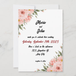 Elegantens Chic Romantic Minimalist Classic  Inbjudningar