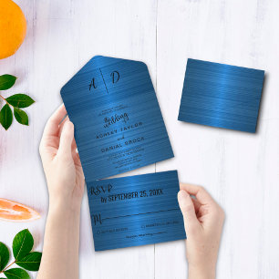 Elegantens chic: Rustic blue Allt i en bröllopsinb