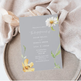 Elegantens Daisy | Inbjudan till Grått-Förlovnings