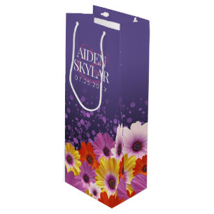 Elegantens Daisy med Lila Glitter Bröllop
