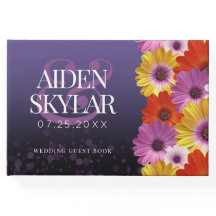 Elegantens Daisy med Lila Glitter Bröllop