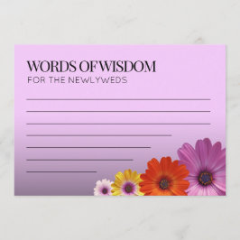 Elegantens Daisy med Lila Glitter Bröllop Program