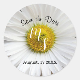 Elegantens Daisy Runt Klistermärke