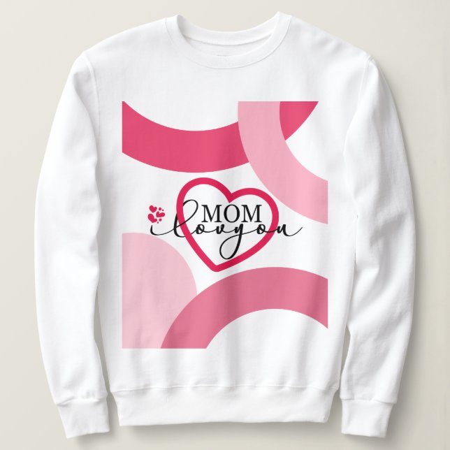 Elegantens design Text Mamma I Kärlek dig med hjär T Shirt (Design framsida)