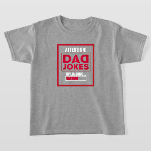 Elegantens designvarning! Pappa Jokes Loading T Shirt