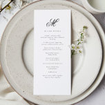 Elegantens efternamn - första bröllopsmottagning meny<br><div class="desc">Elegant Första namn Första bröllopsmottagningsmeny</div>