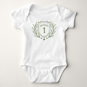 Elegantens emblem för 1:a födelsedag Personlig Bab T Shirt