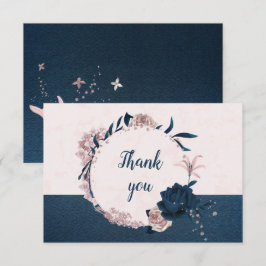 elegantens flotta och dammiga blommor från ro bota tack kort