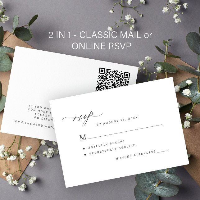 Elegantens formella klassiska online eller QR-kod  OSA Kort (Skapare uppladdad)