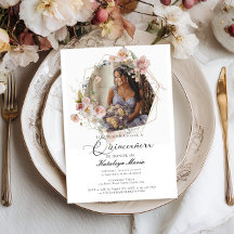 Elegantens fotoblommigt Quinceanera
