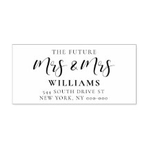 Elegantens framtid Fru & fru bröllop returadress