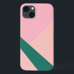 Elegantens geometriska grönt för pastelliserad ros<br><div class="desc">Modern geometrisk design i pastellernas rosa,  persikor och grönt.</div>