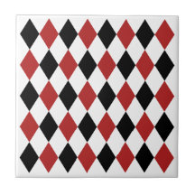 Elegantens geometriska mönster Black och burgundrö