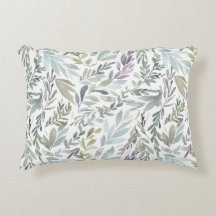 Elegantens Grönt Blått botaniskt vattenfärg