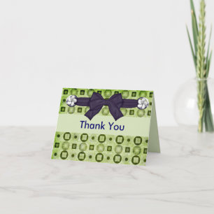 Elegantens Grönt och Tackkort