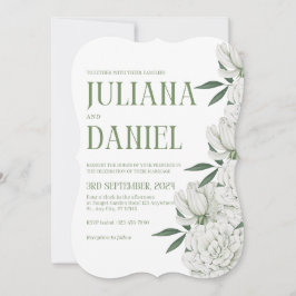 Elegantens Grönt och vit botanik