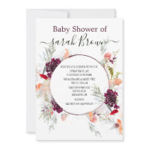 ELEGANTENS GRÖNT, ORANGE, RED & VIN BABY SHOWER