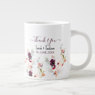 ELEGANTENS GRÖNT, ORANGE, RED & VIN BABY SHOWER JUMBO MUGG