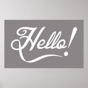 Elegantens Hej Poster