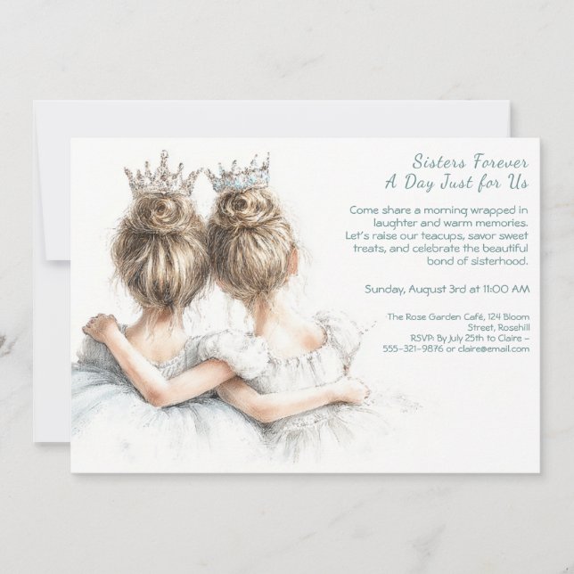 Elegantens helgdag Brunch-inbjudan - Pastel Art Inbjudningar (Framsida)