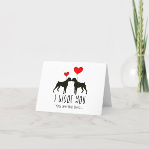 Elegantens Hund - tackkort - Hund Boxer